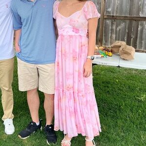 Pink LoveShackFancy Maxi Dress
